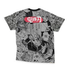 Tengen Uzui Manga Collage Demon Slayer Streetwear T-Shirt