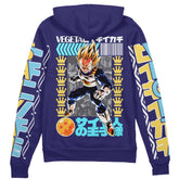 Vegeta V2 Dragon Ball Z Streetwear Zip Hoodie Jacket