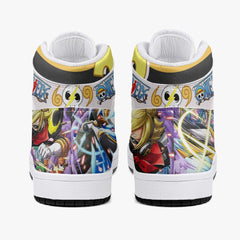 Vinsmoke Sanji Stealth Black One Piece Mid 1 Basketball Shoes