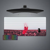 Zero Two Flower Field Size Gaming Mouse Pad,