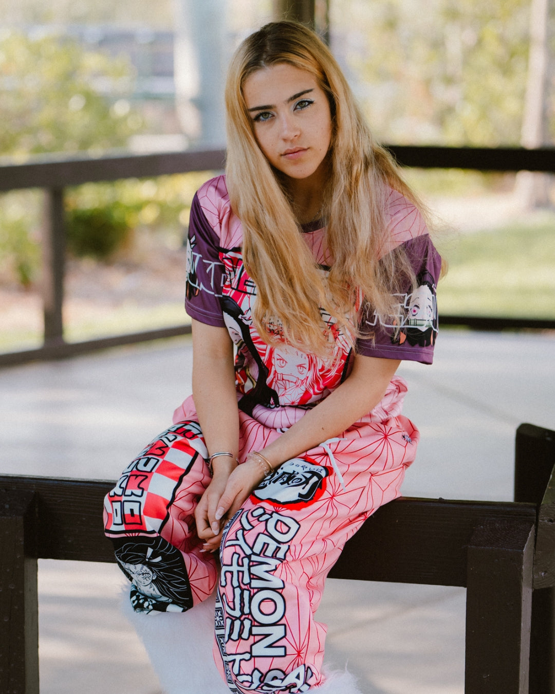 Kamado Nezuko Haori Demon Slayer Streetwear Sweatpants
