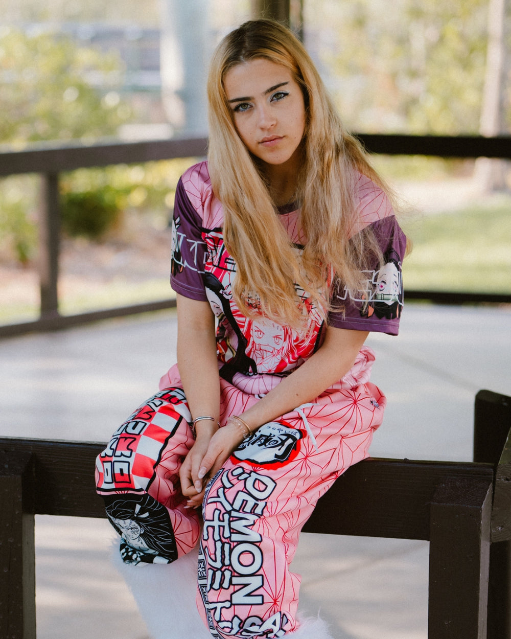 Kamado Nezuko Haori Demon Slayer Streetwear Sweatpants