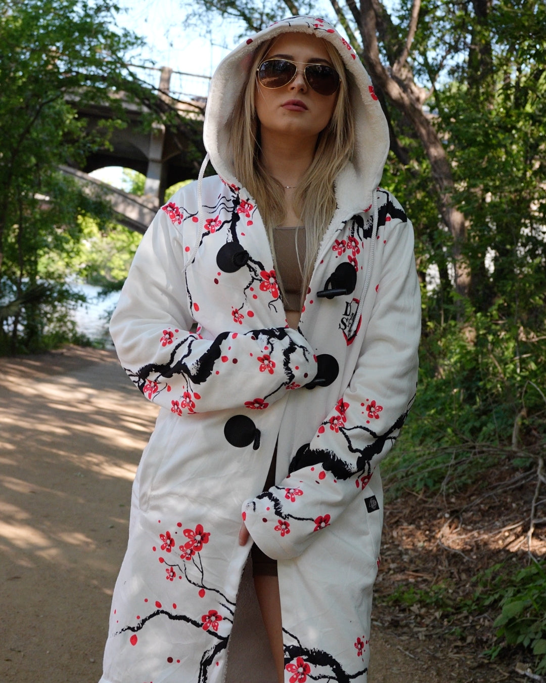 Nezuko Kamado Cherry Blossom Demon Slayer Dream Cloak Coat