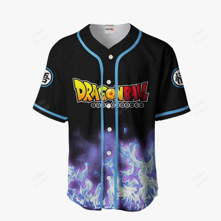 3D Anime Vegeta Fighter Blue Fire Custom Fandom - Dragon Ball Baseball Tee - Nysekai