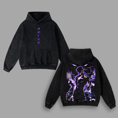 Otakuri "Sung Jin-Woo (Arise!!!)" Solo Leveling Vintage Oversized Hoodie