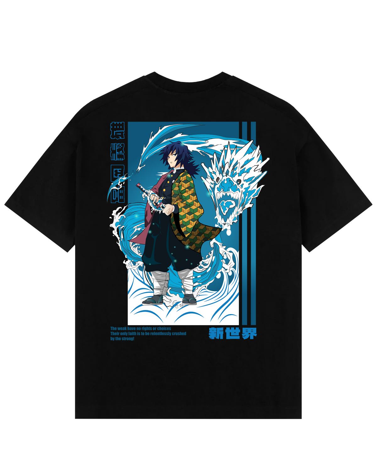 Giyu X Water Dragon - Demon Slayer Oversize T-Shirt