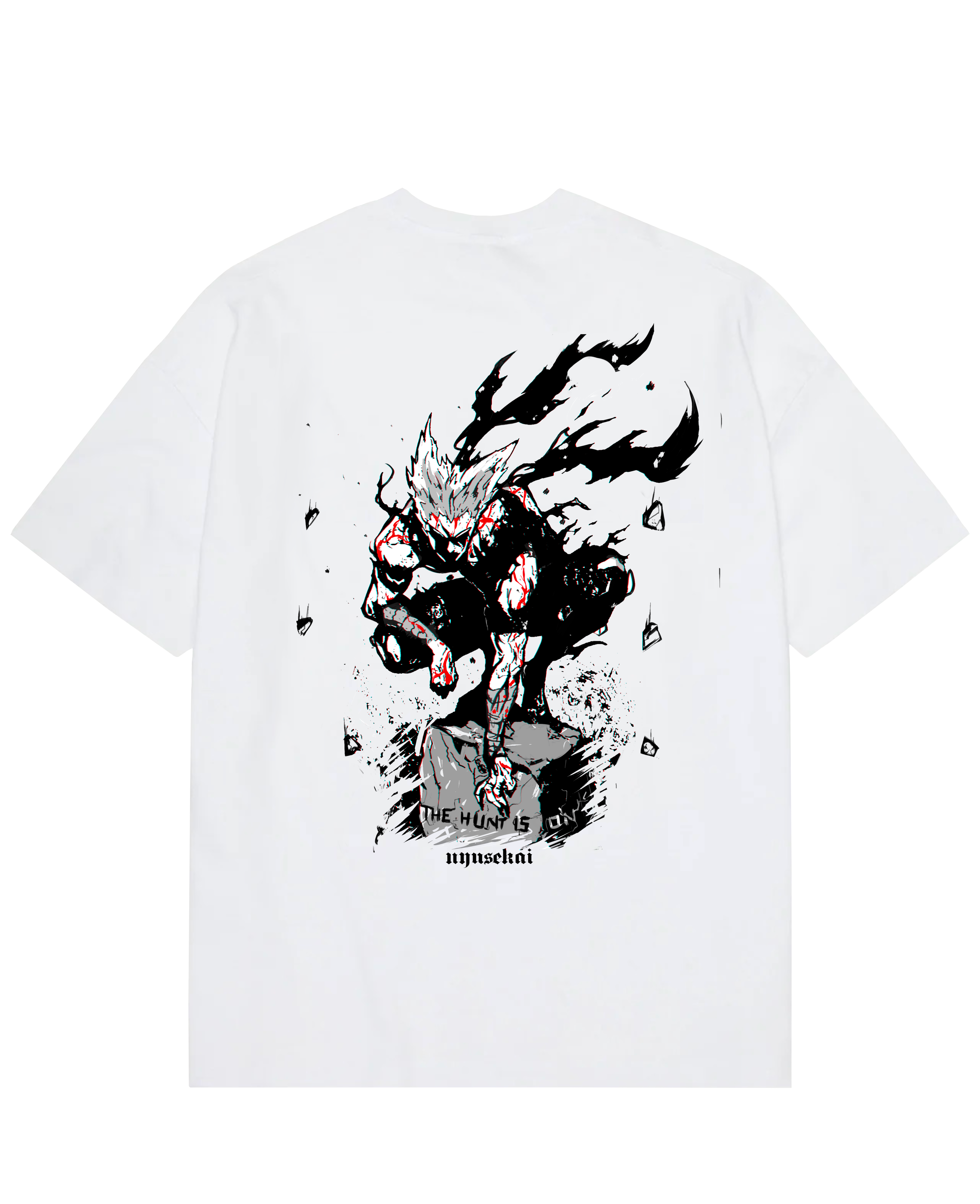 Garou X THE HUNT IS ON - One Punch Man Oversize T-Shirt