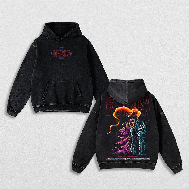 Otakuri "Igris" Solo Leveling Vintage Oversized Hoodie