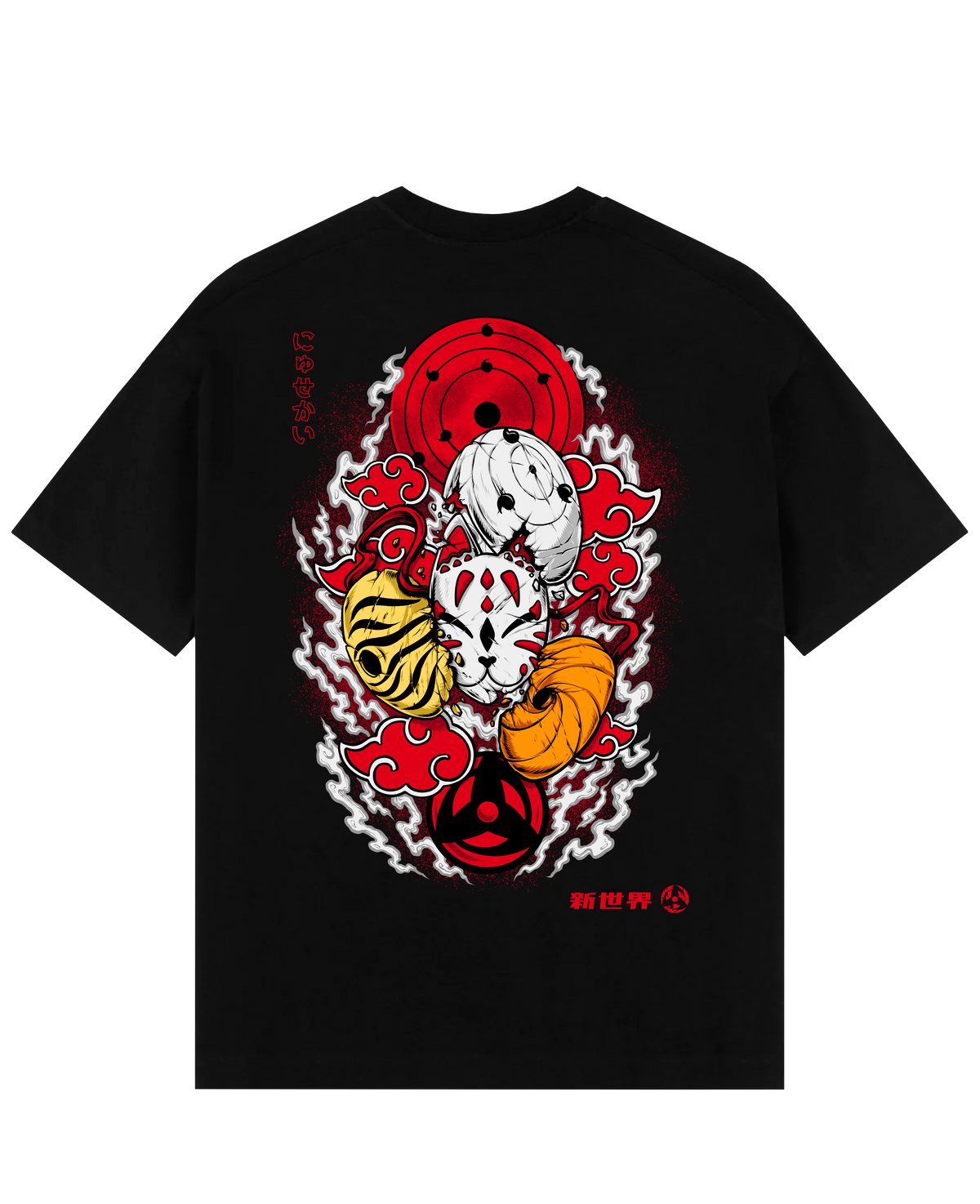 Triple Obito X Nyusekai - Naruto Shippuden Oversize T-Shirt