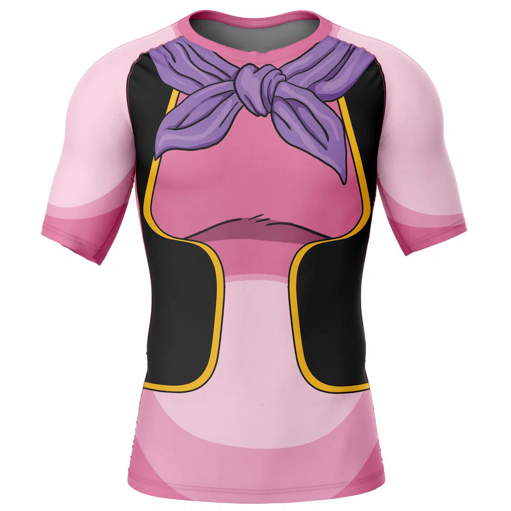 Manji Buu v2 Dragon Ball Short Sleeve Rash Guard Compression Shirt