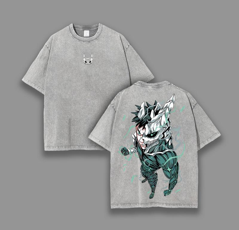 Otakuri "Kafka Hibino" Kaiju No. 8 V7 Vintage Washed Oversized T-Shirt