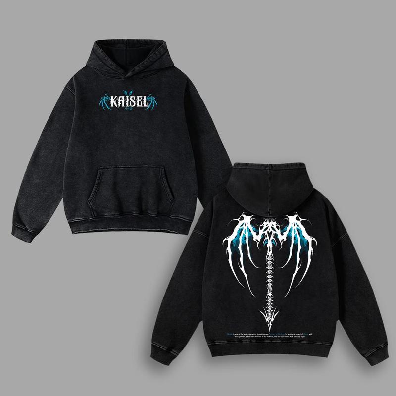 Otakuri "Kaisel" Solo Leveling Vintage Oversized Hoodie