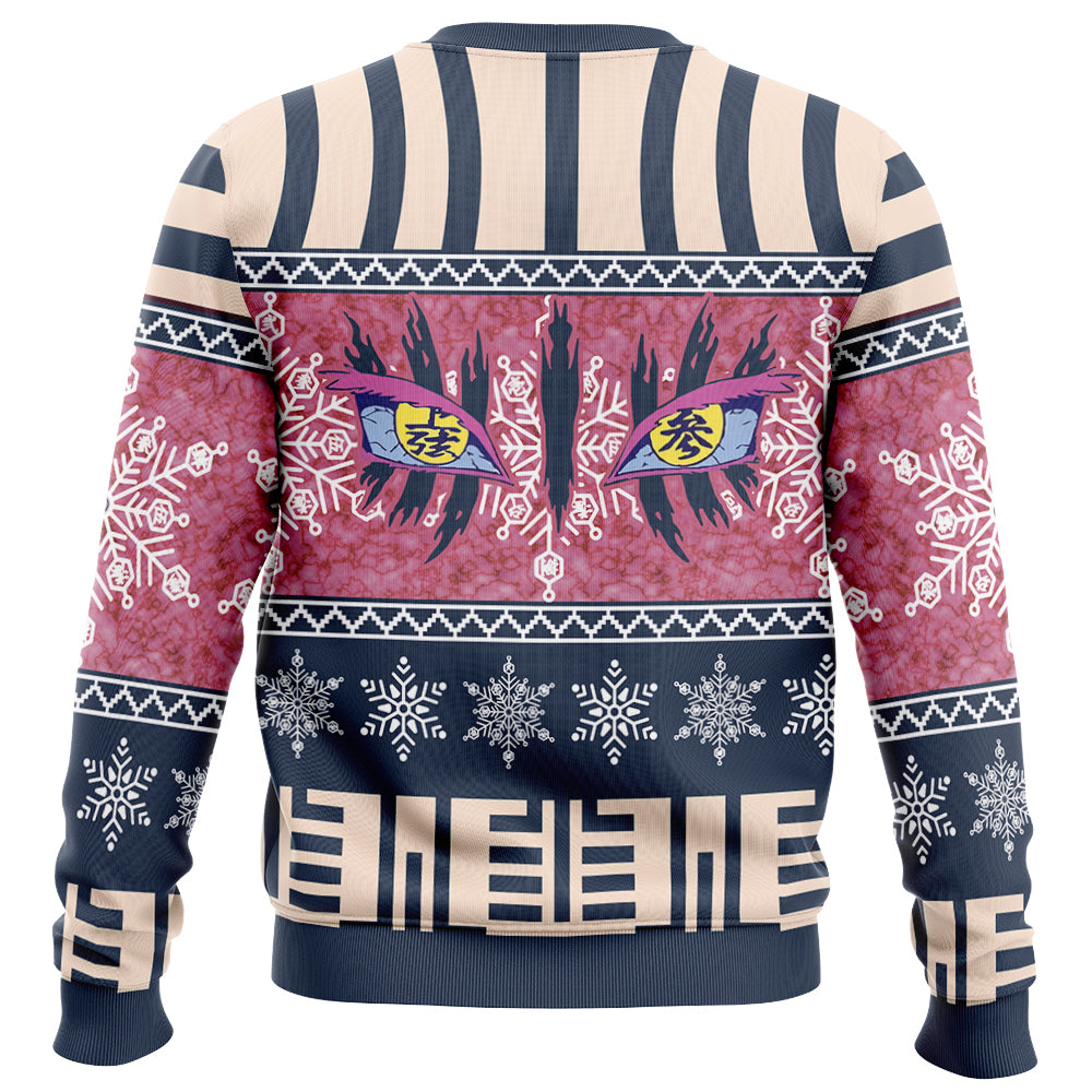 Akaza Demon Slayer Ugly Christmas Sweater
