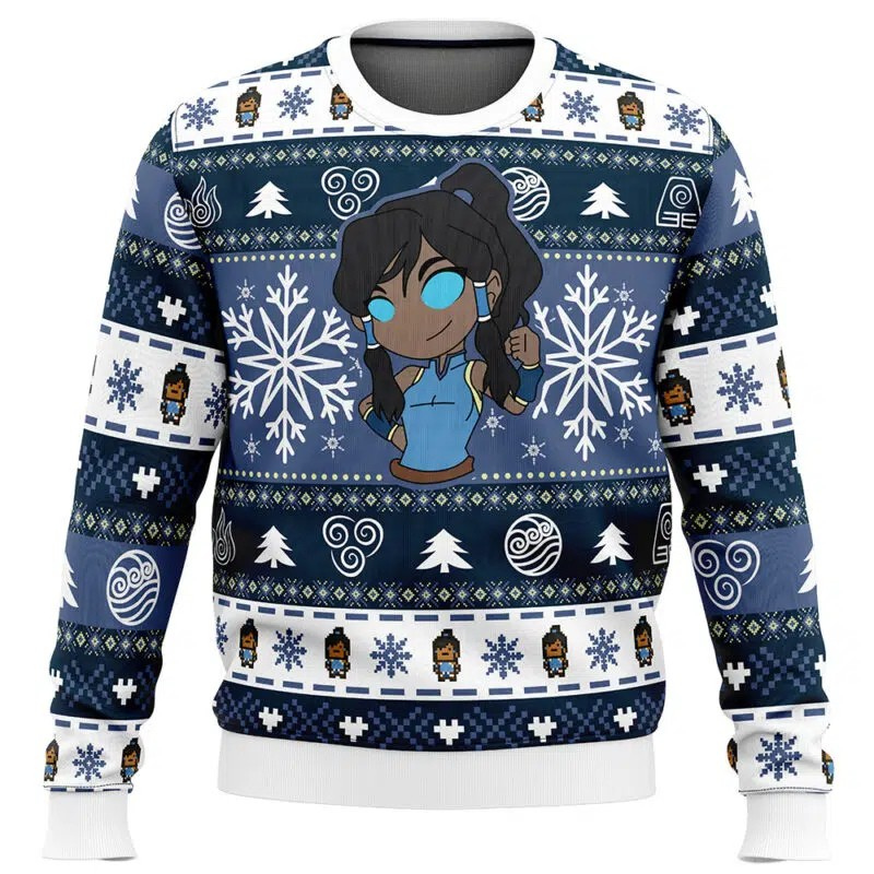 Otakuri "Korra (Avatar State)" The Legend of Korra Ugly Christmas Sweater