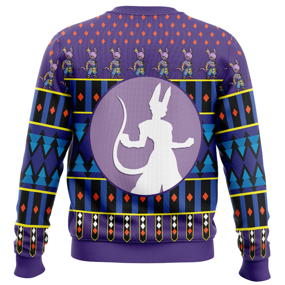 Beerus Dragon Ball Z Ugly Christmas Sweater