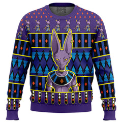 Beerus Dragon Ball Z Ugly Christmas Sweater
