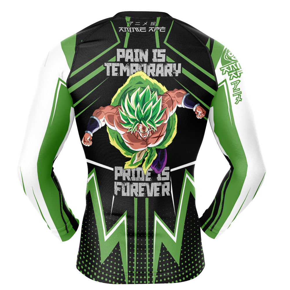 Broly Dragon Ball Z Long Sleeve Rash Guard Compression Shirt