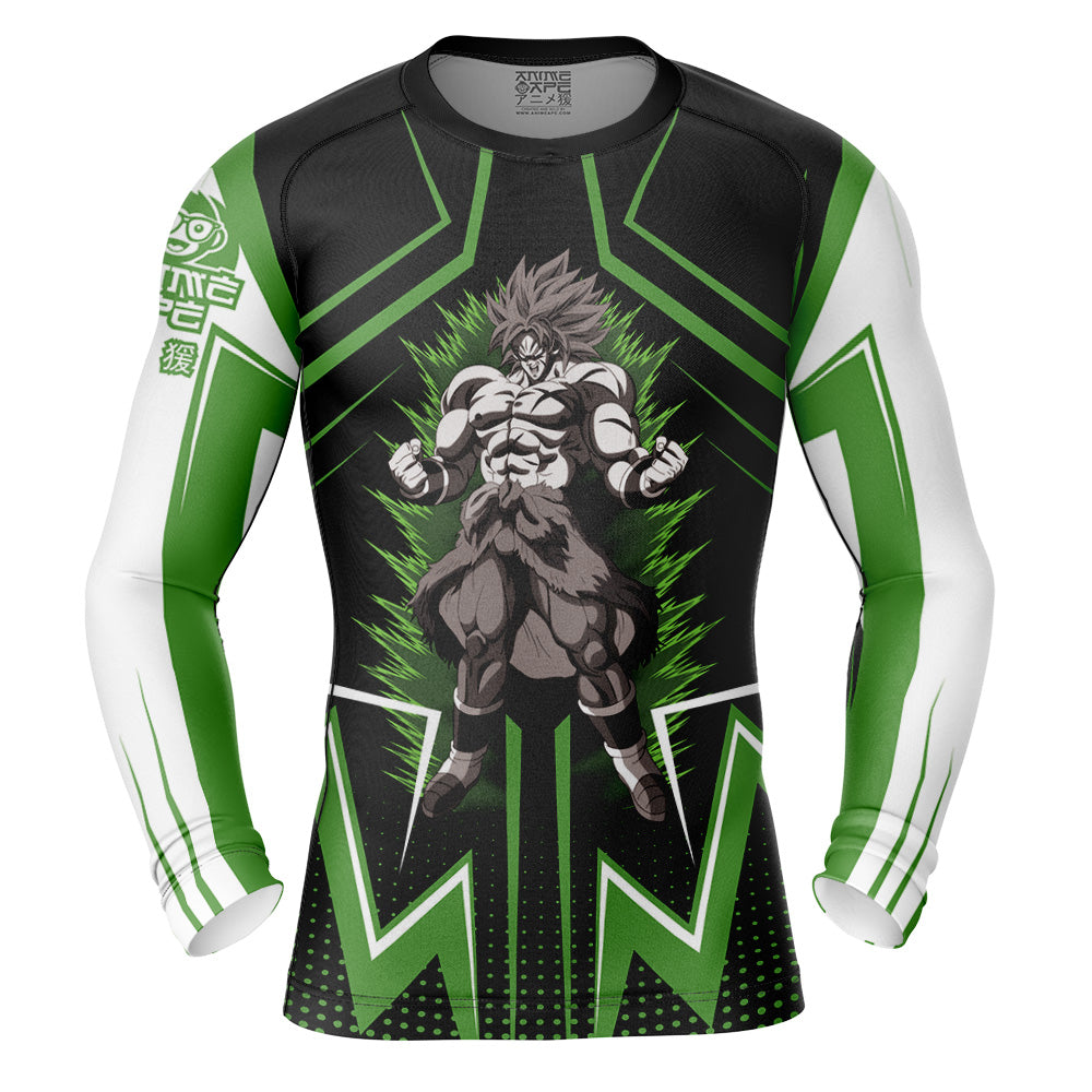 Broly Dragon Ball Z Long Sleeve Rash Guard Compression Shirt