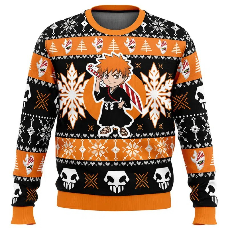 Otakuri "Chibi Ichigo (Shinigami)" Bleach Ugly Christmas Sweater