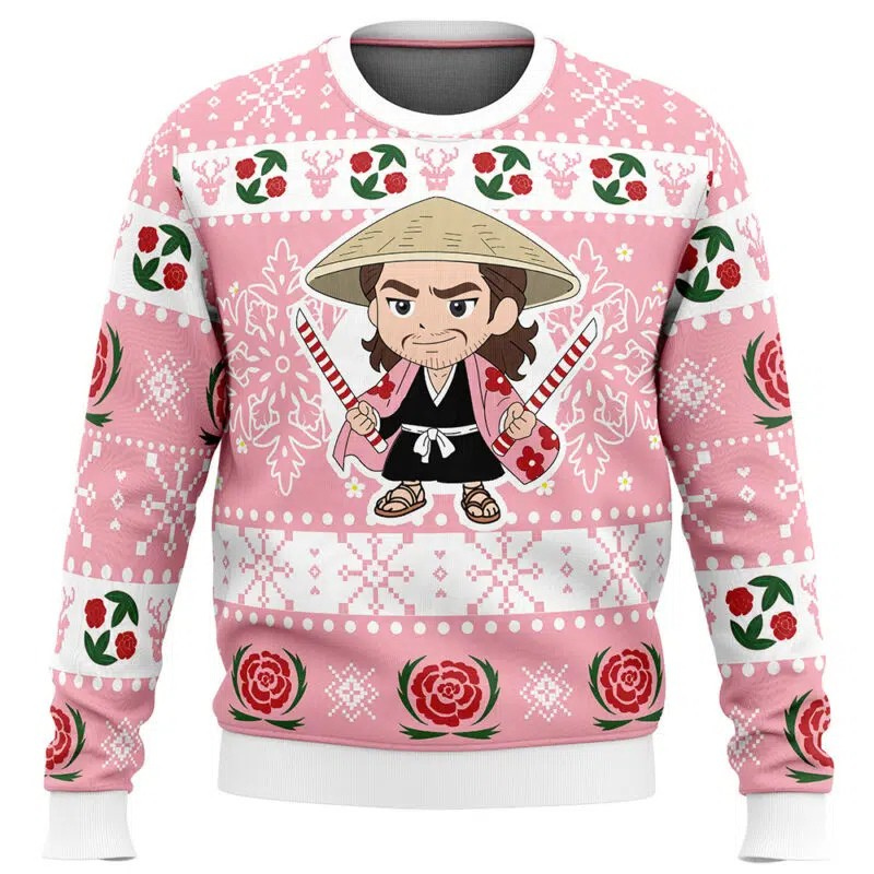 Otakuri "Shunsui Kyoraku (Flower Wind)" Bleach Ugly Christmas Sweater