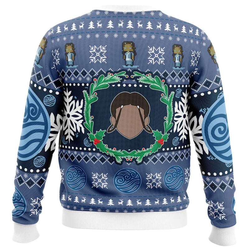 Otakuri "Water Tribe Christmas Wreath" Avatar: The Last Airbender Ugly Christmas Sweater