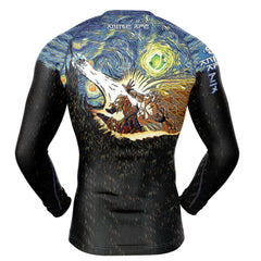 Dragon Ball Z Starry Night Long Sleeve Rash Guard Compression Shirt