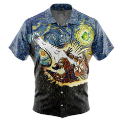 Dragon Ball Z Starry Night Button Up Hawaiian Shirt