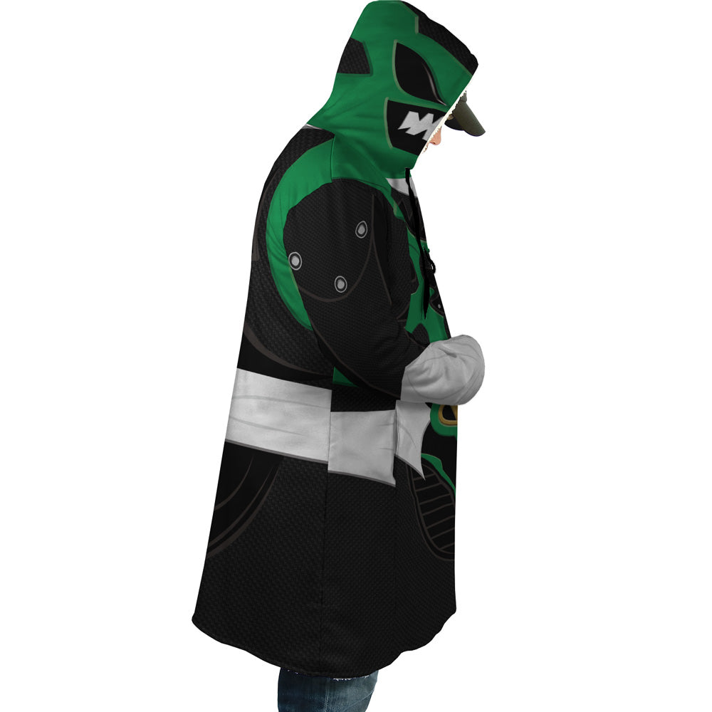 Green Psycho Rangers Dream Cloak Coat