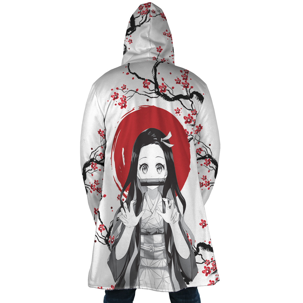 Nezuko Kamado Cherry Blossom Demon Slayer Dream Cloak Coat