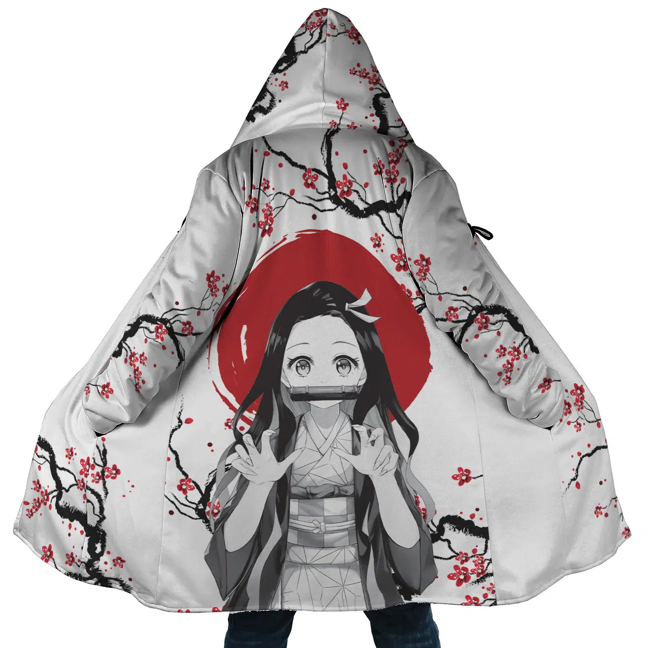 Nezuko Kamado Cherry Blossom Demon Slayer Dream Cloak Coat