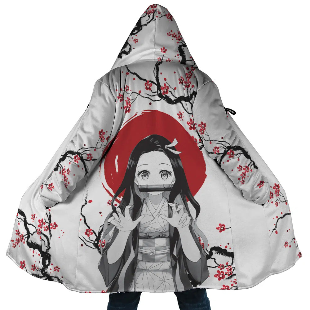 Nezuko Kamado Cherry Blossom Demon Slayer Dream Cloak Coat