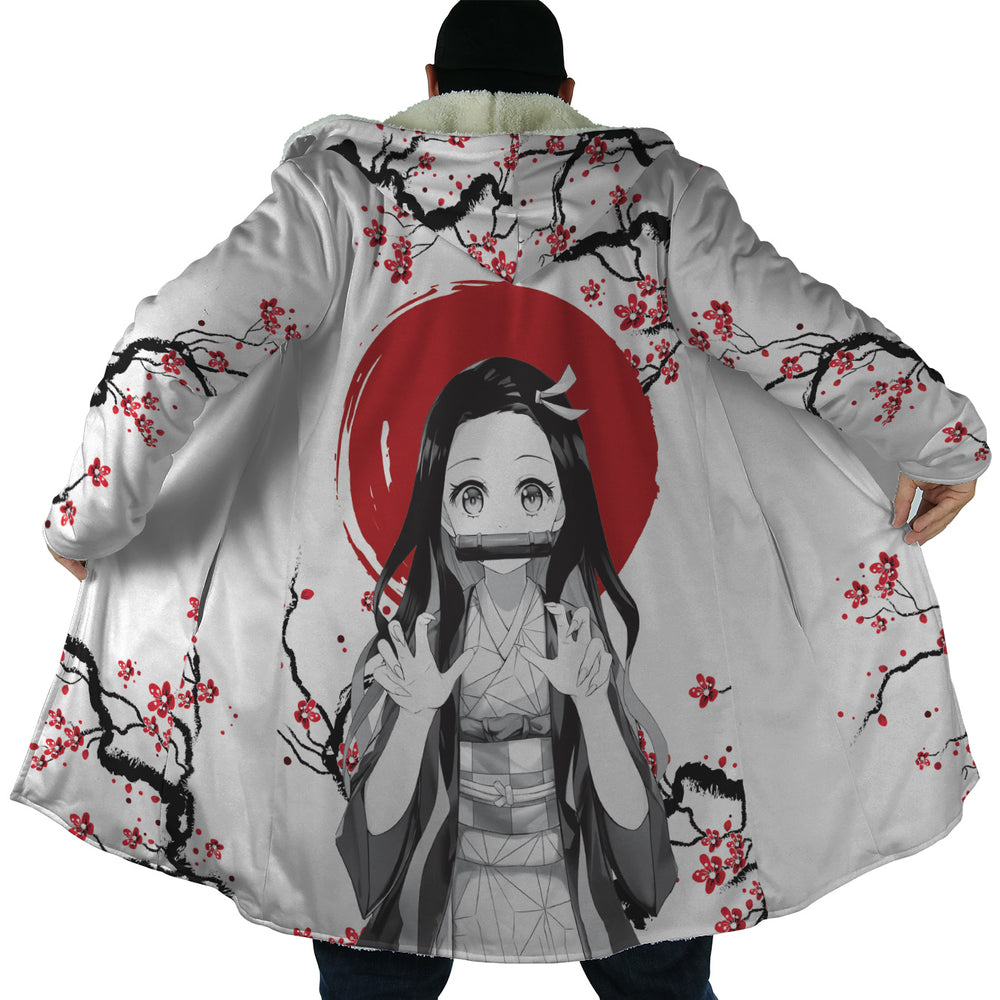 Nezuko Kamado Cherry Blossom Demon Slayer Dream Cloak Coat