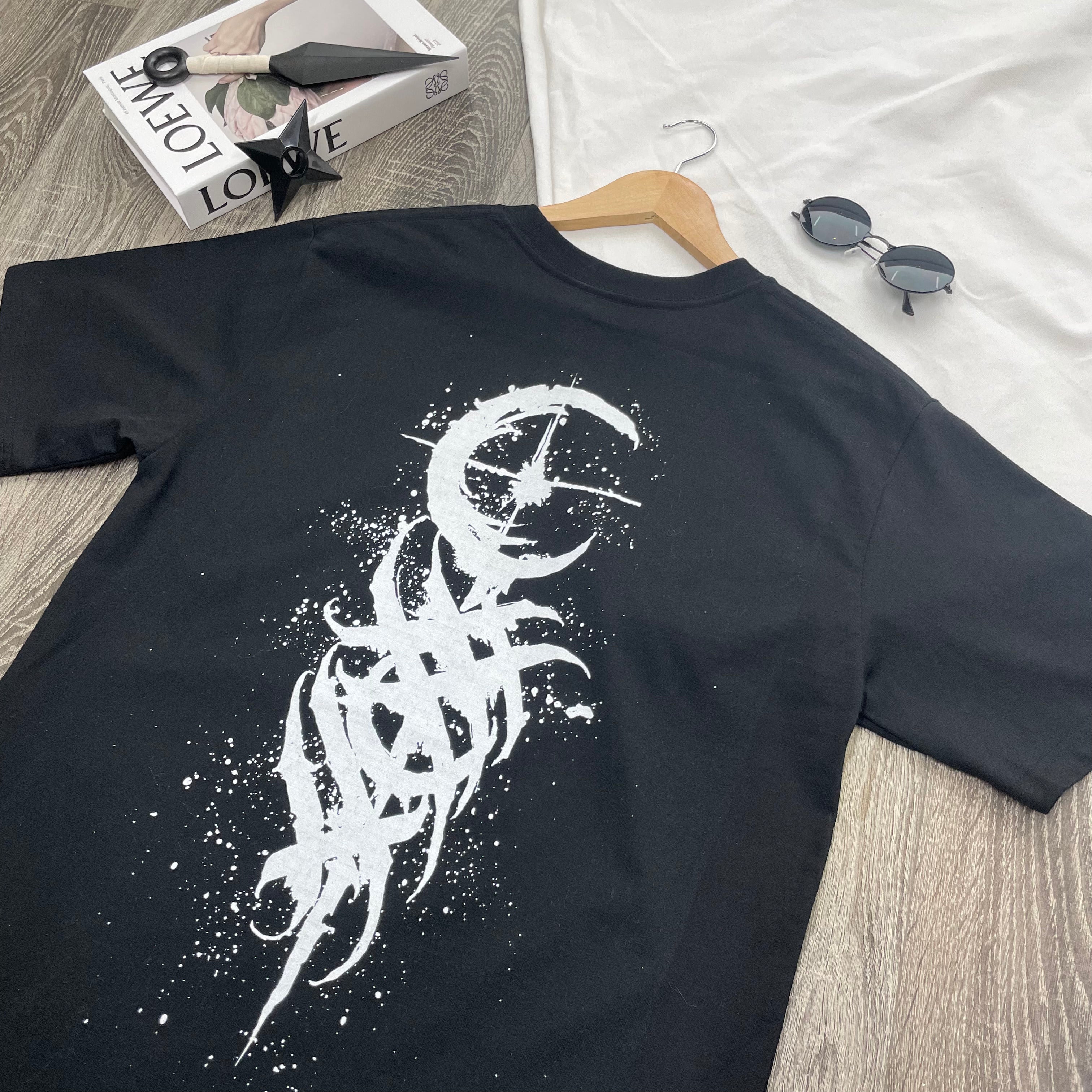 Dead Moon Art Totem Print Oversize T Shirt - Nysekai