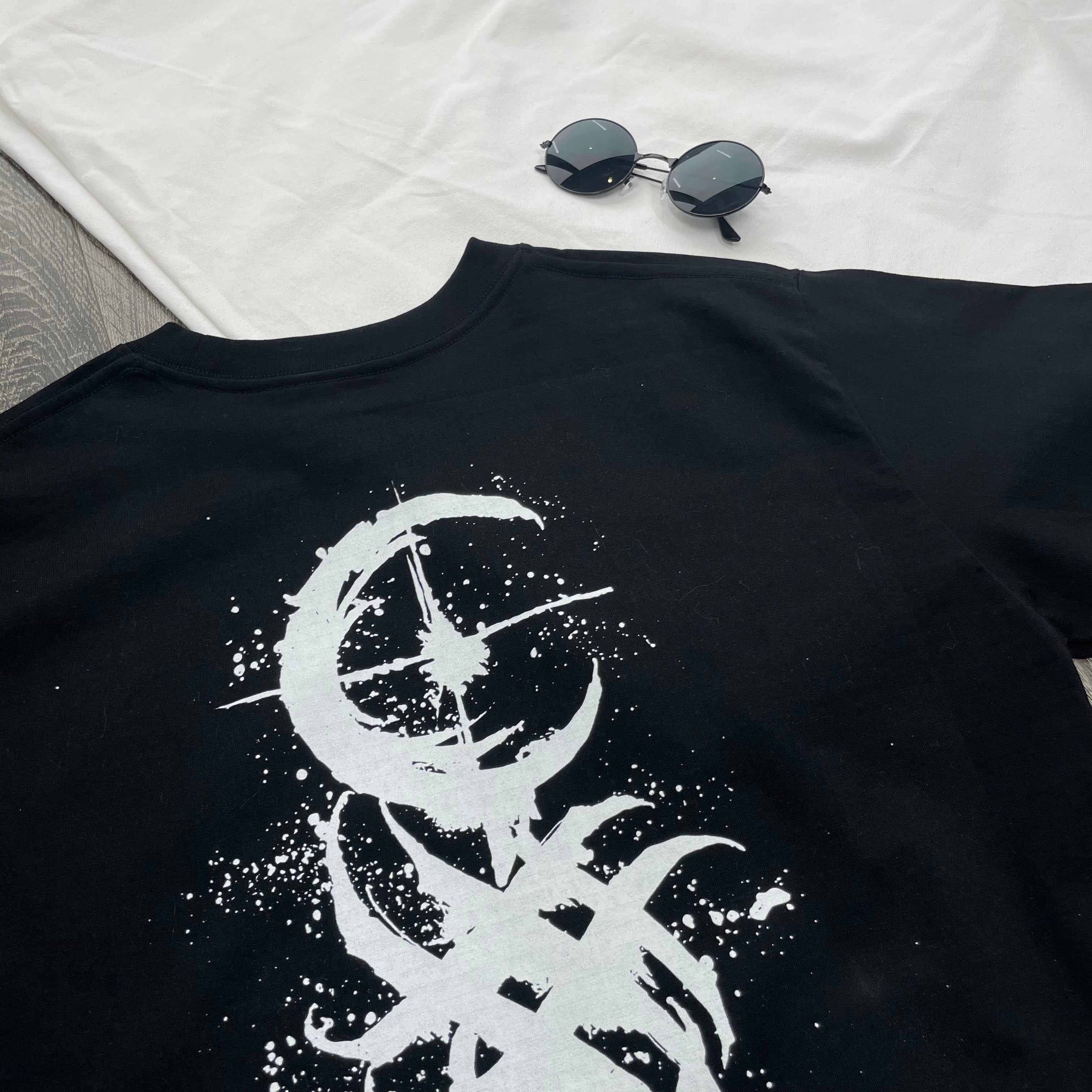 Dead Moon Art Totem Print Oversize T Shirt - Nysekai