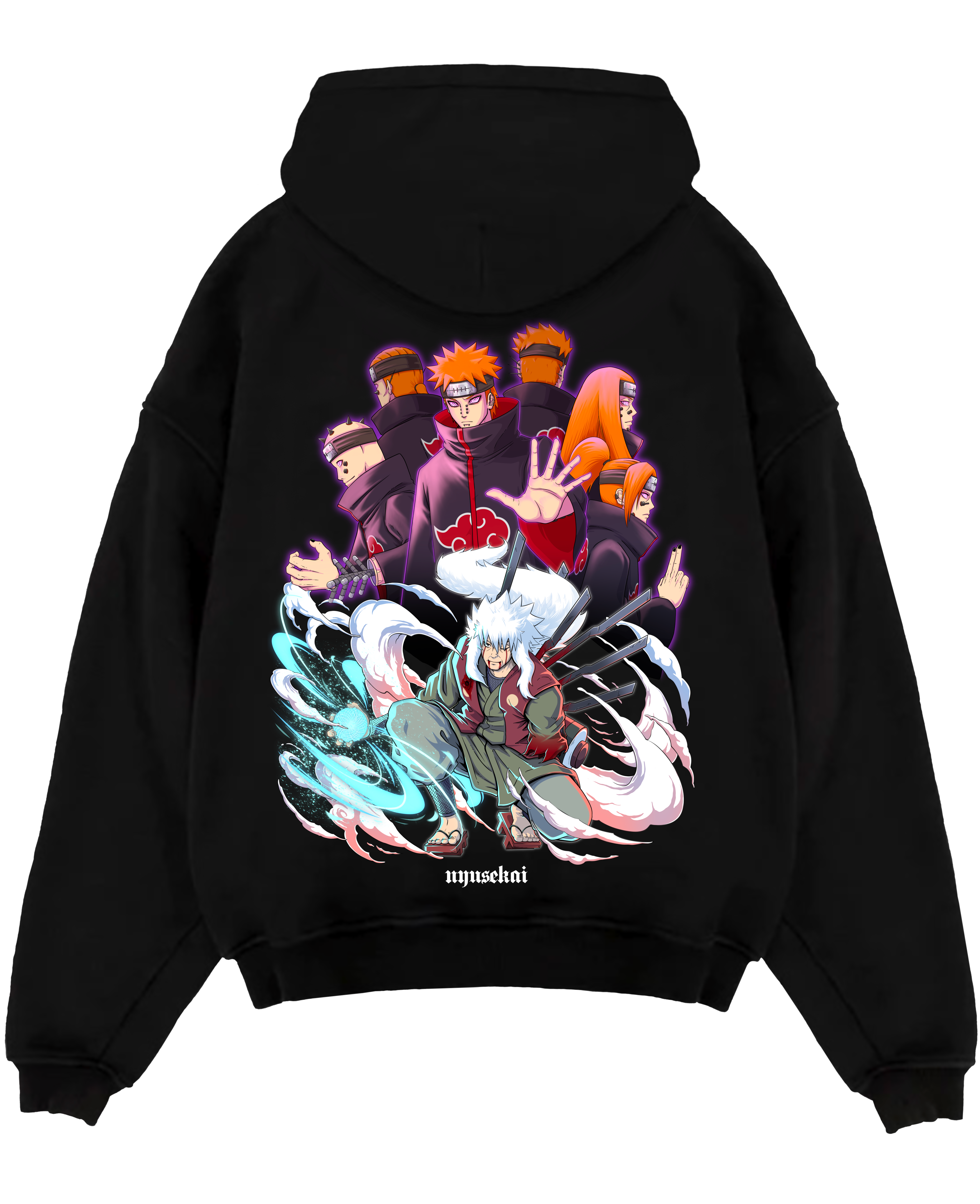 Jiraiya X Six Paths of Pain - Naruto Shippuden Hoodie