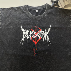 Nysekai "Berserk Guts Anime Aesthetic Vintage Oversize T Shirt - Nysekai