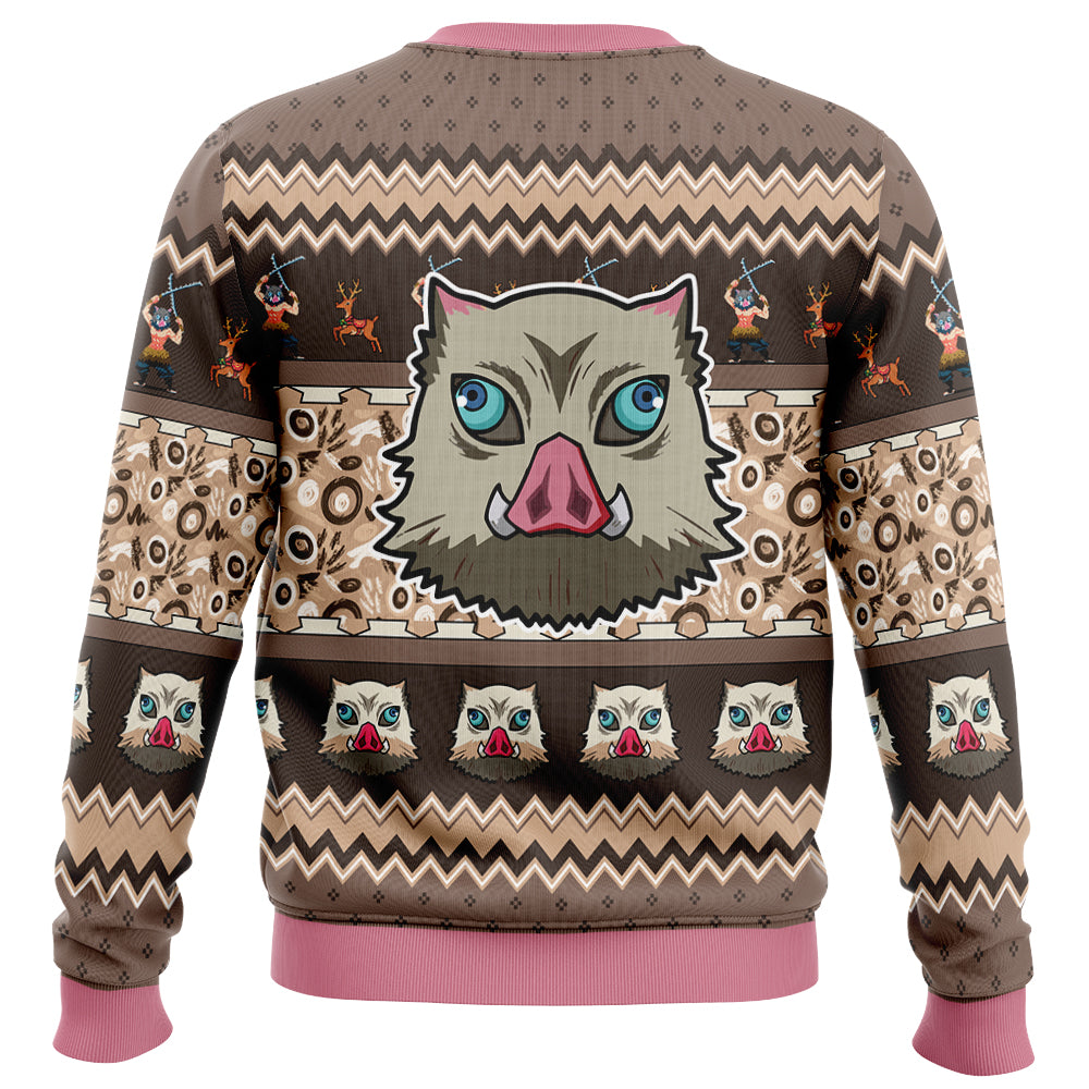 Inosuke Hashibira Demon Slayer Ugly Christmas Sweater