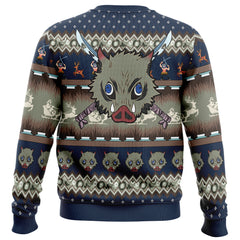 Inosuke Hashibira V2 Demon Slayer Ugly Christmas Sweater