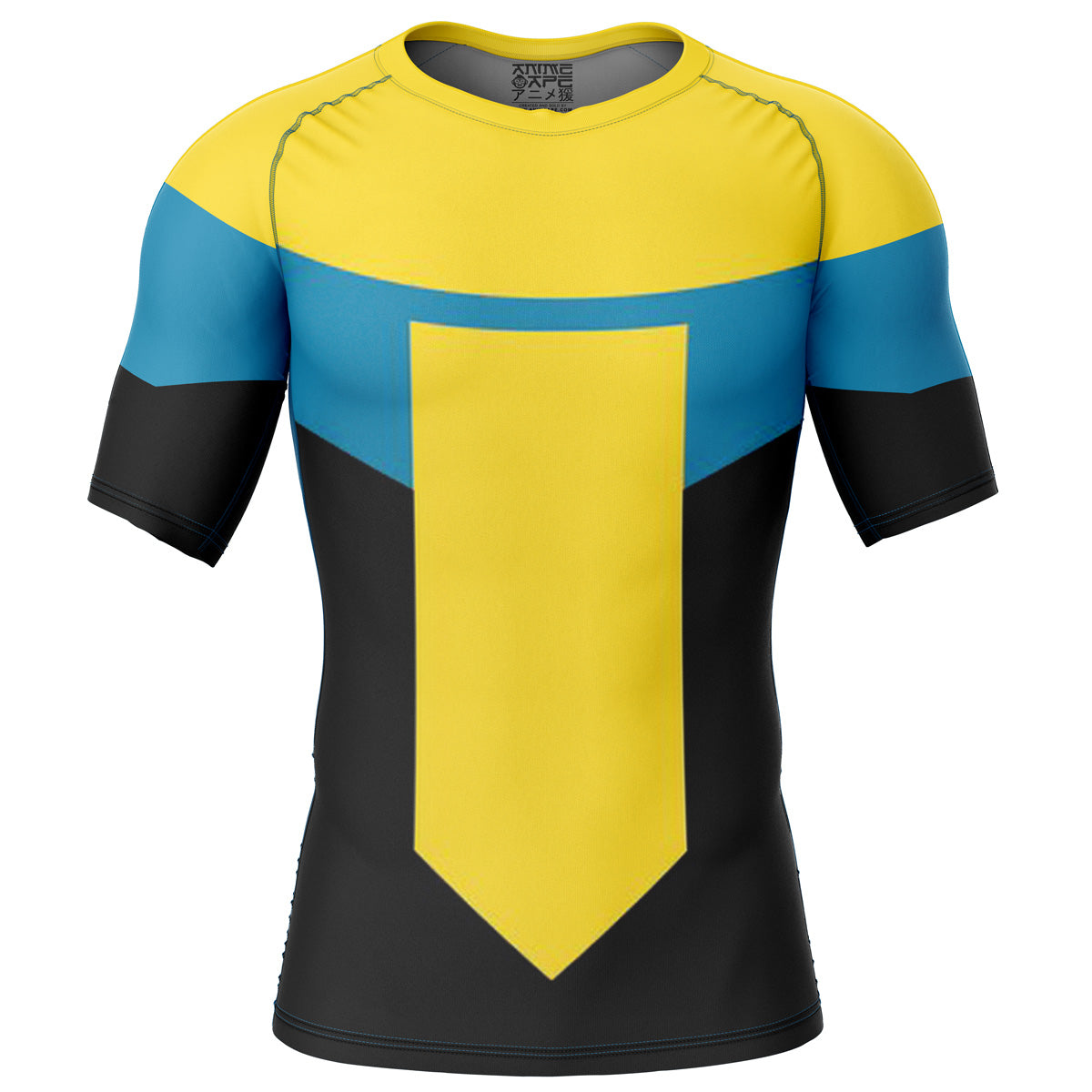 Invincible Short Sleeve Rash Guard Compression Shirt
