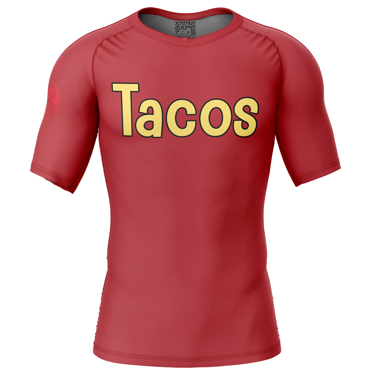 Krillin Tacos Dragon Ball Z Short Sleeve Rash Guard Compression Shirt