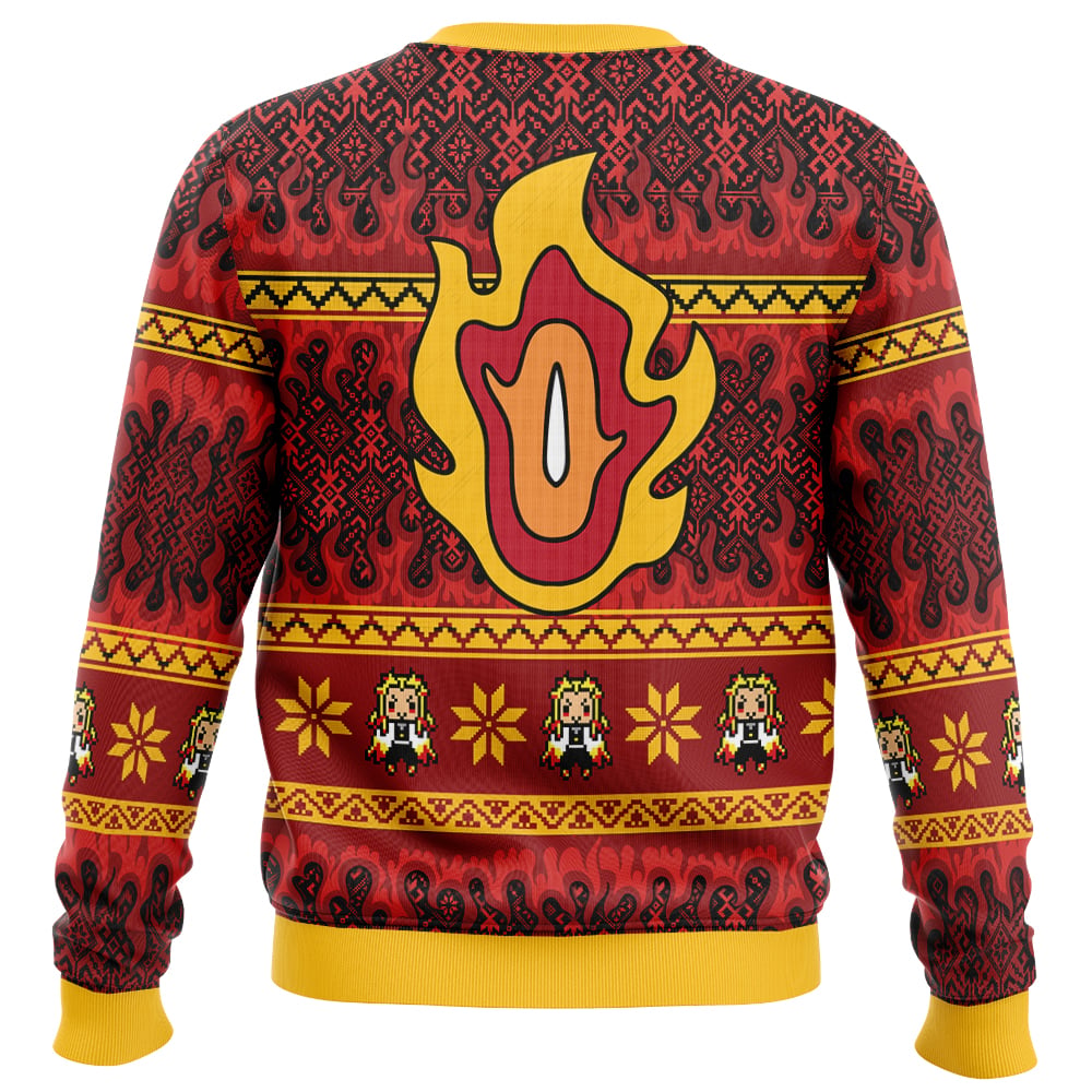Kyojuro Rengoku V2 Demon Slayer Ugly Christmas Sweater