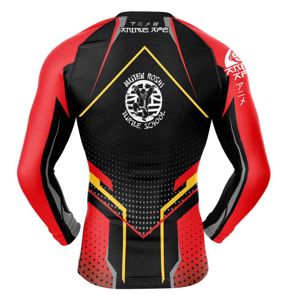 Master Roshi Dragon Ball Z Long Sleeve Rash Guard Compression Shirt