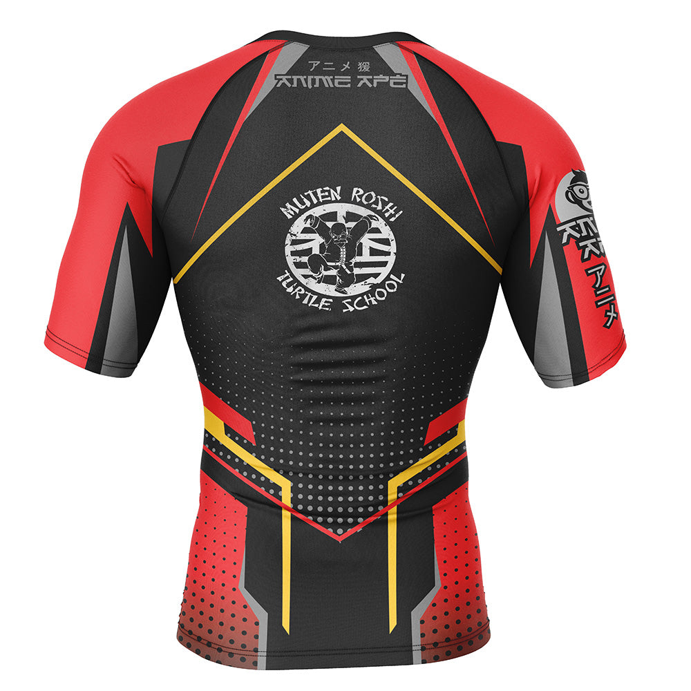Master Roshi Dragon Ball Z Short Sleeve Rash Guard Compression Shirt