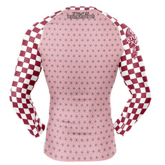 Nezuko Kamado Demon Slayer Long Sleeve Rash Guard Compression Shirt