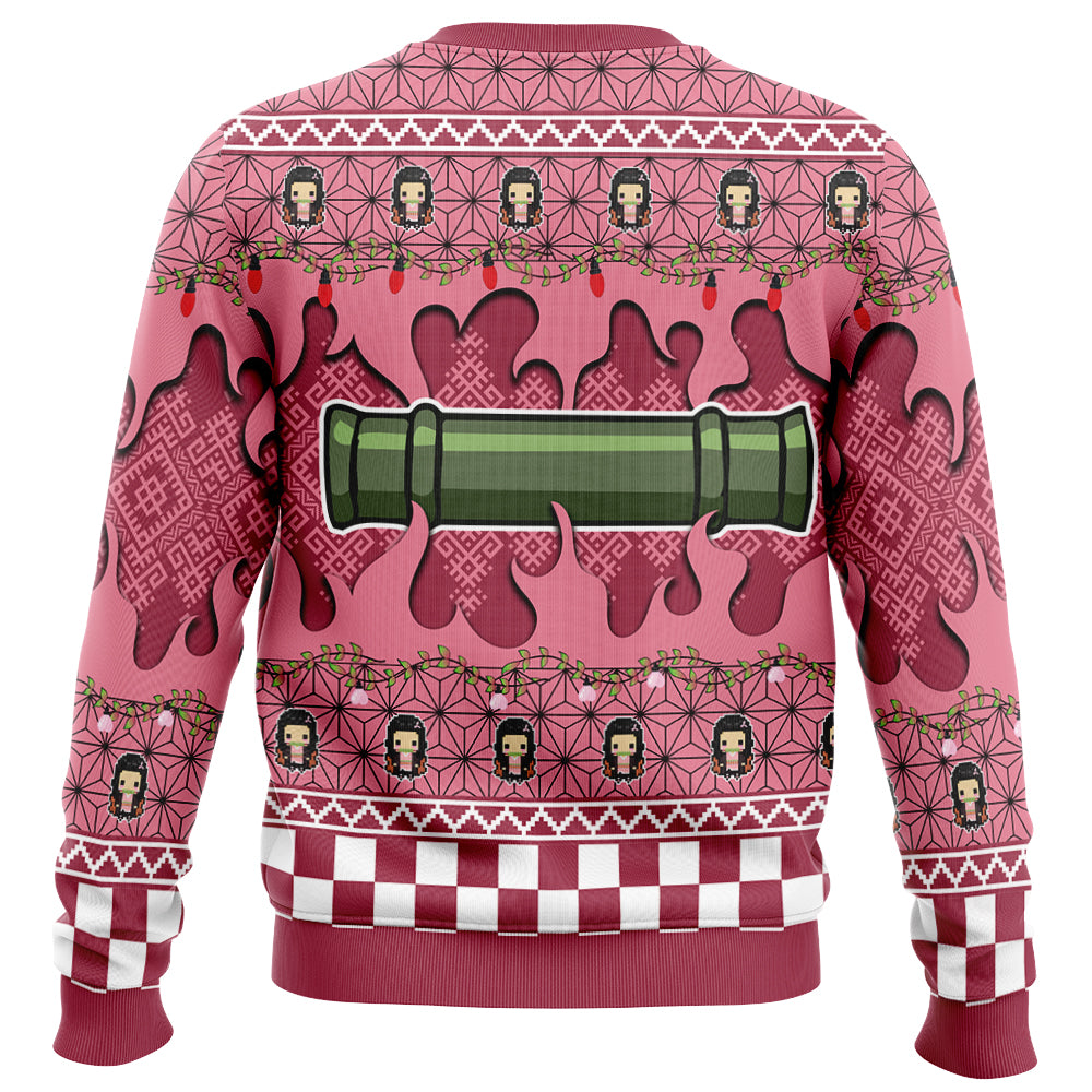 Nezuko Kamado Demon Slayer Ugly Christmas Sweater