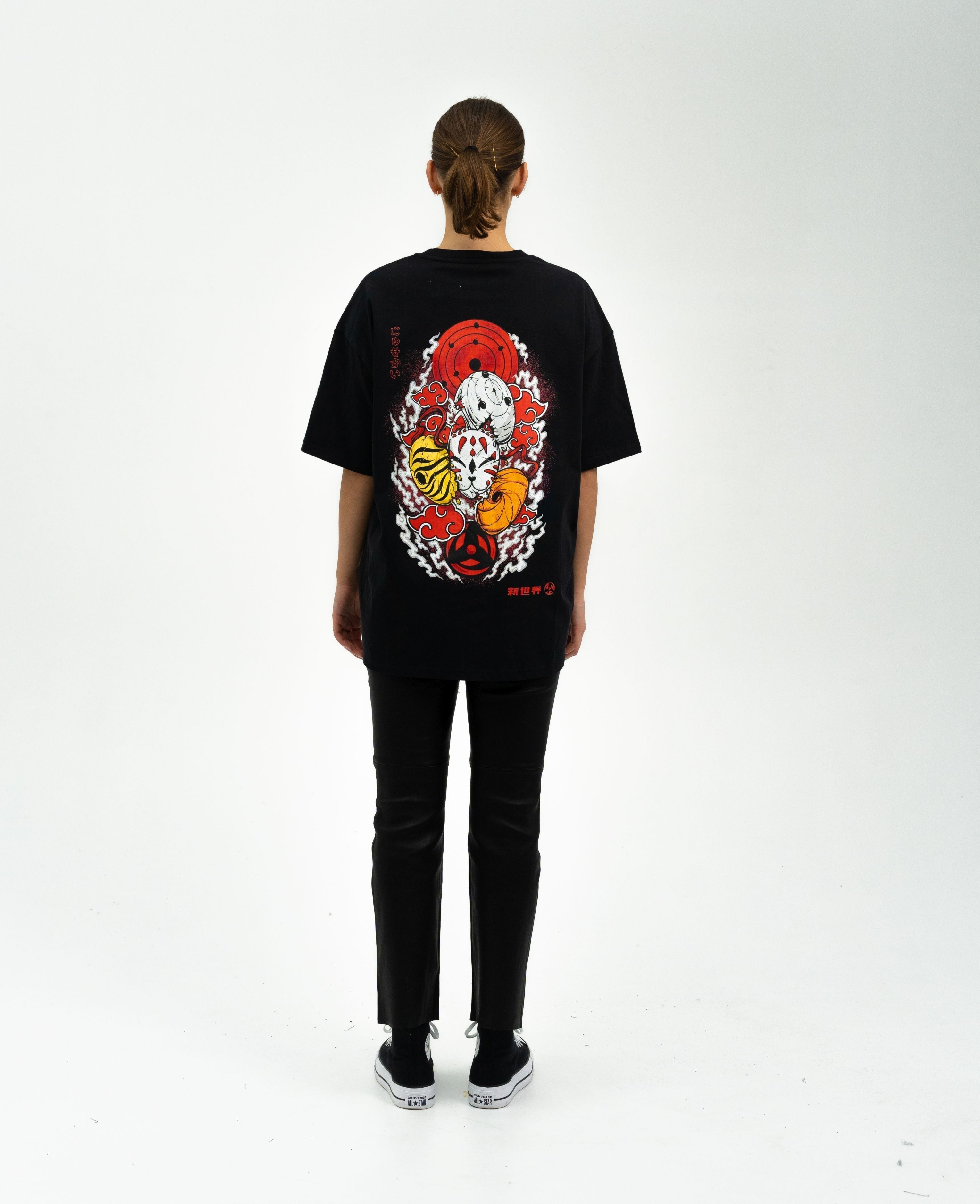 Triple Obito X Nyusekai - Naruto Shippuden Oversize T-Shirt