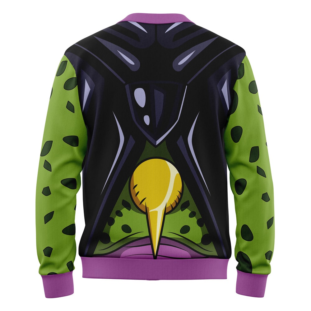 Perfect Cell Dragon Ball Z Knitted Cardigan Sweater