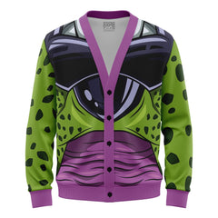 Perfect Cell Dragon Ball Z Knitted Cardigan Sweater