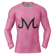 Pink Majin Buu Dragon Ball Z Long Sleeve Rash Guard Compression Shirt