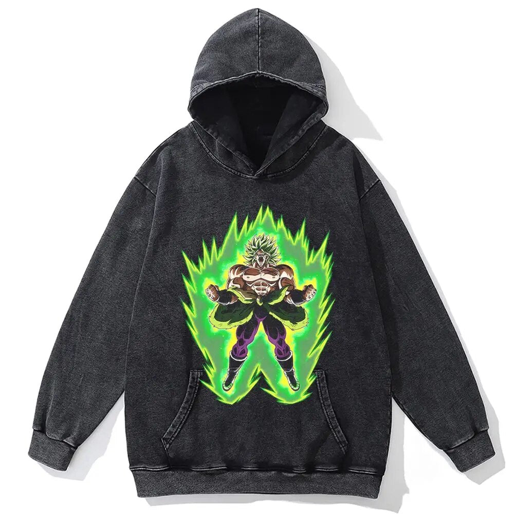 Nysekai "Legendary Saiyan" Vintage Oversized Hoodie
